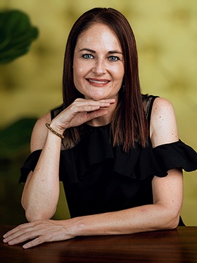 Dalene Becker, qualified somatologist and owner of D's Skin & Body Therapeutics